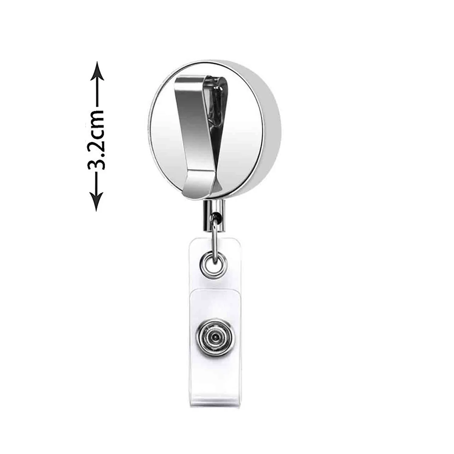 

Металлический выдвижной держатель для бейджей