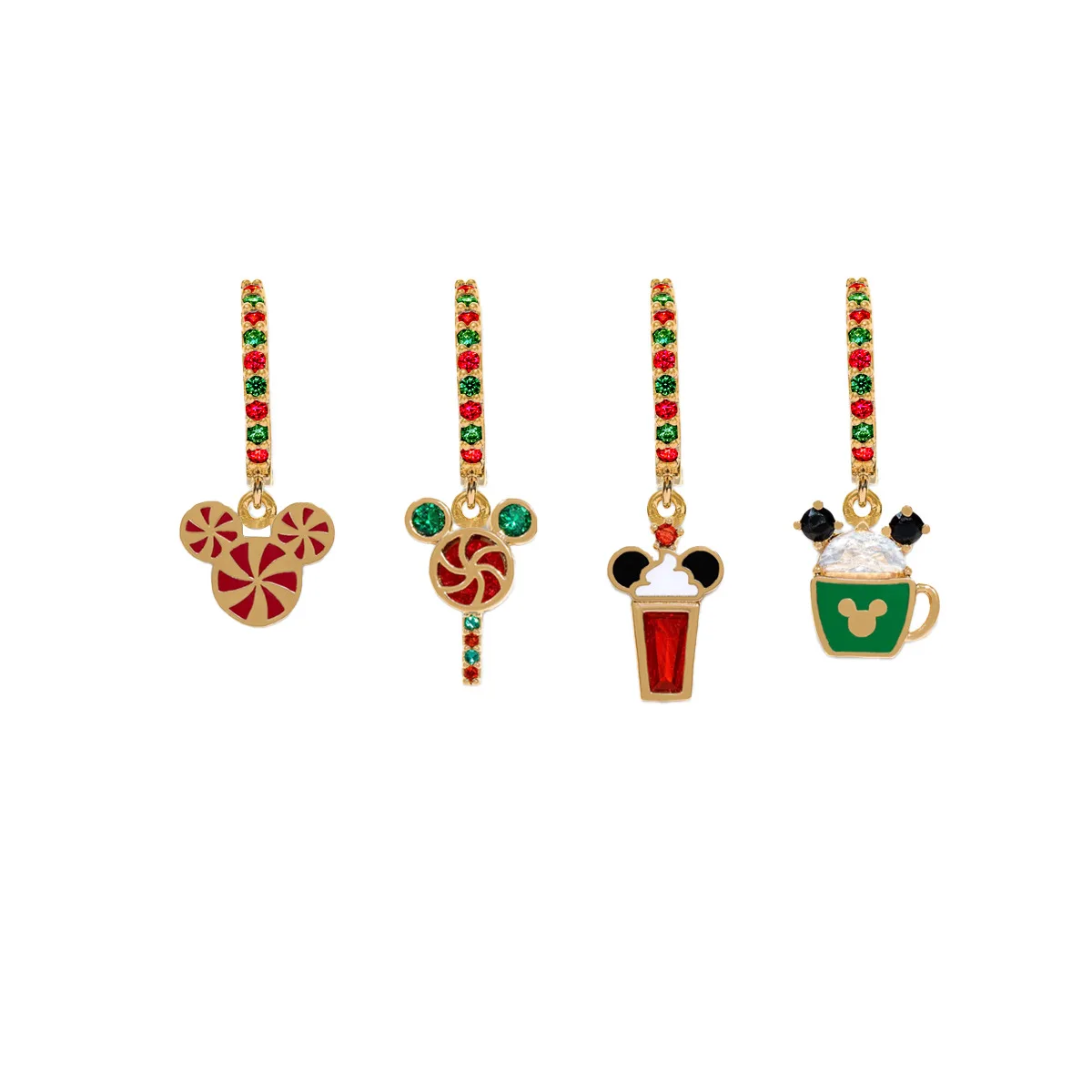 Рождественские серьги с Микки Маусом Диснея милые рождественские пряничные
