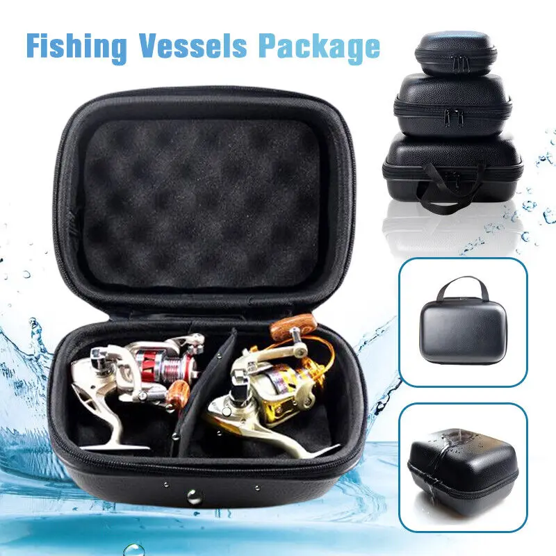 

Fishing Vesssels Reel Bag Case Hard Shell Shockproof Waterproof Cover Protector