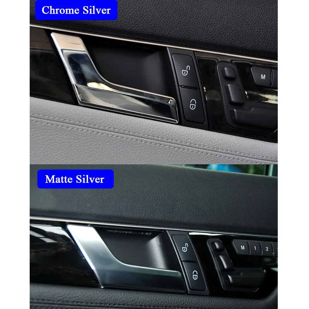 W204 X204 Хромированная дверная ручка серебристая левая и правая накладка на ручку