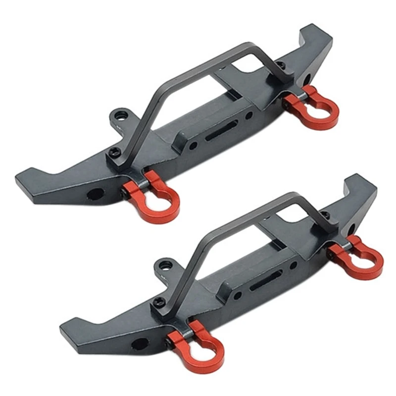 

2X Metal Front Bumper For WPL C14 C24 C24-1 1/16 RC Car 4X4 Truck & Crawler Upgrade Parts Accessories,Titanium