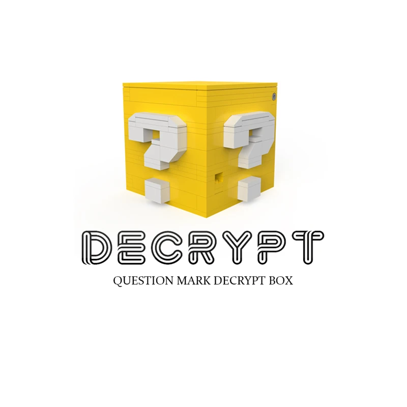 Набор строительных блоков MOC Decryption значок вопроса интеллектуальная идея сборки