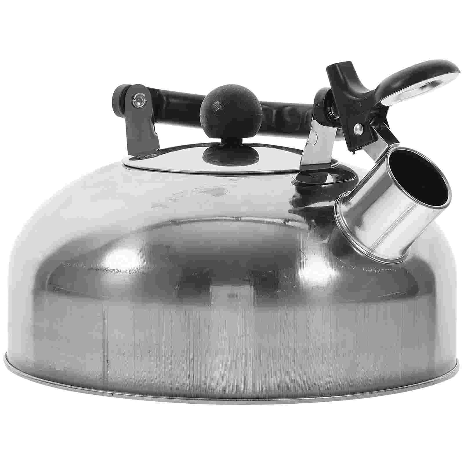 

Whistling Tea Kettle 1. 8L Stainless Steel Tea Kettle Flat Bottom Whistling Teakettle Stove Boiling Teapot for Home Office