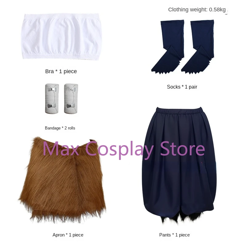 Костюм для косплея Max Cos с аниме иносукэ Униформа париком маска свиньи наряд на