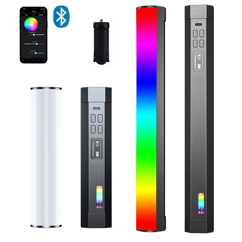 

4000mAh RGB Handheld LED Video Light Tube Light Wand Stick Photography Light APP Remote Control For Vlogging YouTube Living