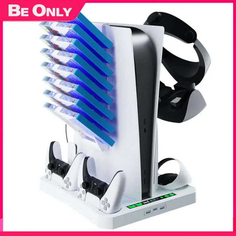 

Game Disc/helmet Handle Charging Stand Psvr2/ps5 Multi-function Storage Rack Vertical Charging Dock 2023 For Ps5 Charging Dock