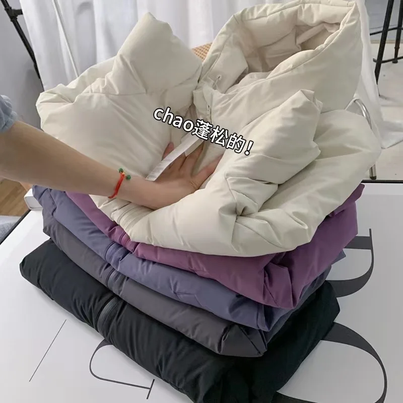 Autumn and Winter Female Models Do Not Run Hair Hooded Bread Clothes Female Cotton Clothing Warm 2022 Women