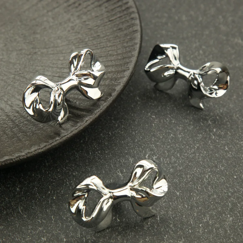 Роскошная мебель с бантом из чистой латуни, 4 шт., ручка для шкафа, кухонного шкафа, обуви, телевизора, винного шкафа