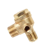 air compressor check valve three male connector 16147mm zinc alloy for pipeline connection pneumatic tank piston pump