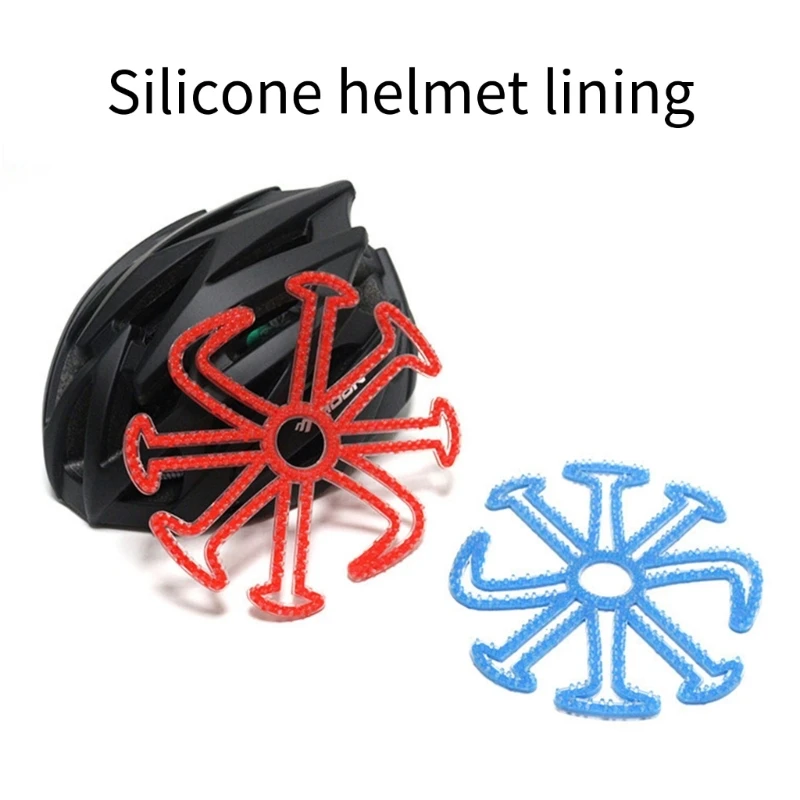 

Motorcycle Helmet Inner Padding Silicone Pads Protection Liner Cushion Mat for Outdoor Sport Helmet Replacement Shock Absorption