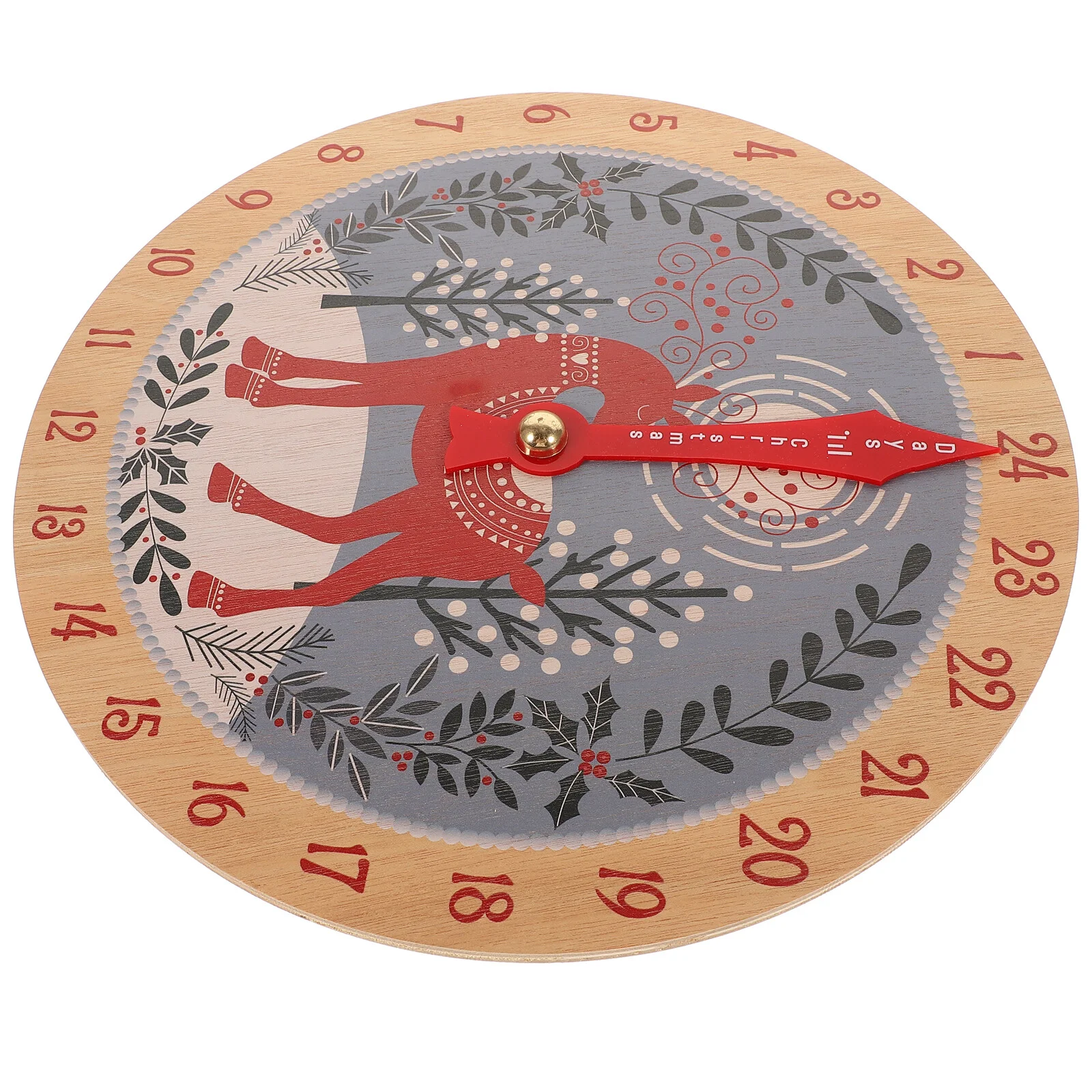 

Accessories Xmas Gift Christmas Countdown Calendar Party Advent Wooden Desktop Supplies