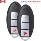 KEYECU 2 шт. для Infiniti FX35 FX45 2005 2006 2007 2008 дистанционный смарт ключ-брелок идентификатор FCC: CWTWBU619 315 МГц чип ID46