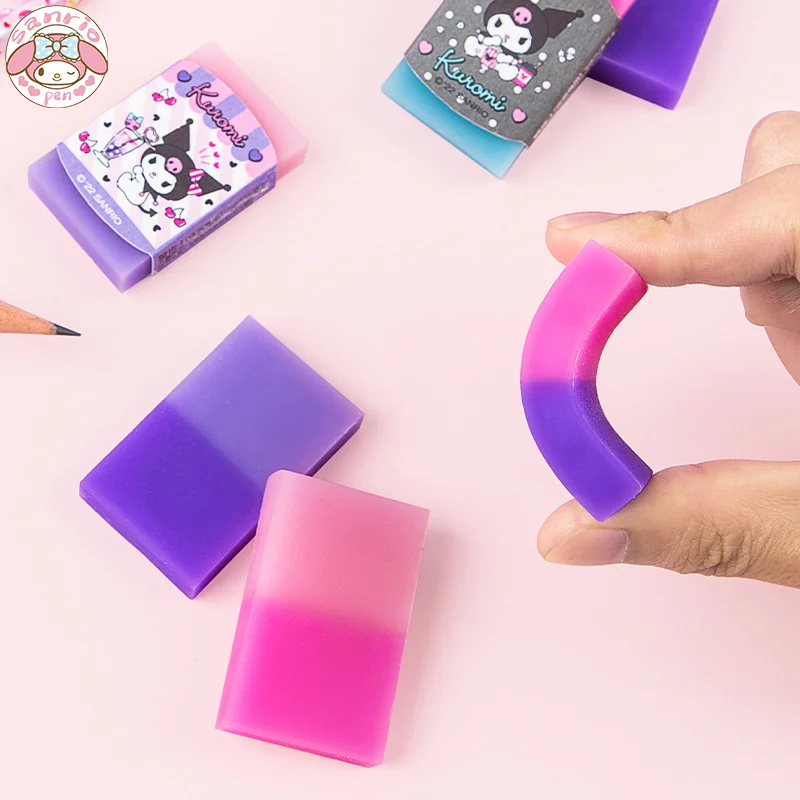 

Оригинальные стирательные ластики Sanrio с мультяшным рисунком, школьные детские ластики, награда учеников, канцелярские принадлежности, креативные Ластики-карандаши