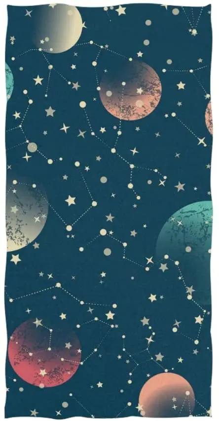 

Face Towel Hand Towel Colorful Arrows in Galaxy Space Absorbent Soft Bath Towels Microfiber Face Gym Sports Towel Multipurpose f
