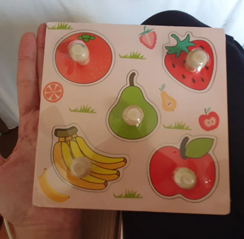 

Children's Hand Scratch Board Puzzle Toy Cartoon Animal Fruit Puzzles Game Baby Early Educational Toys for Children