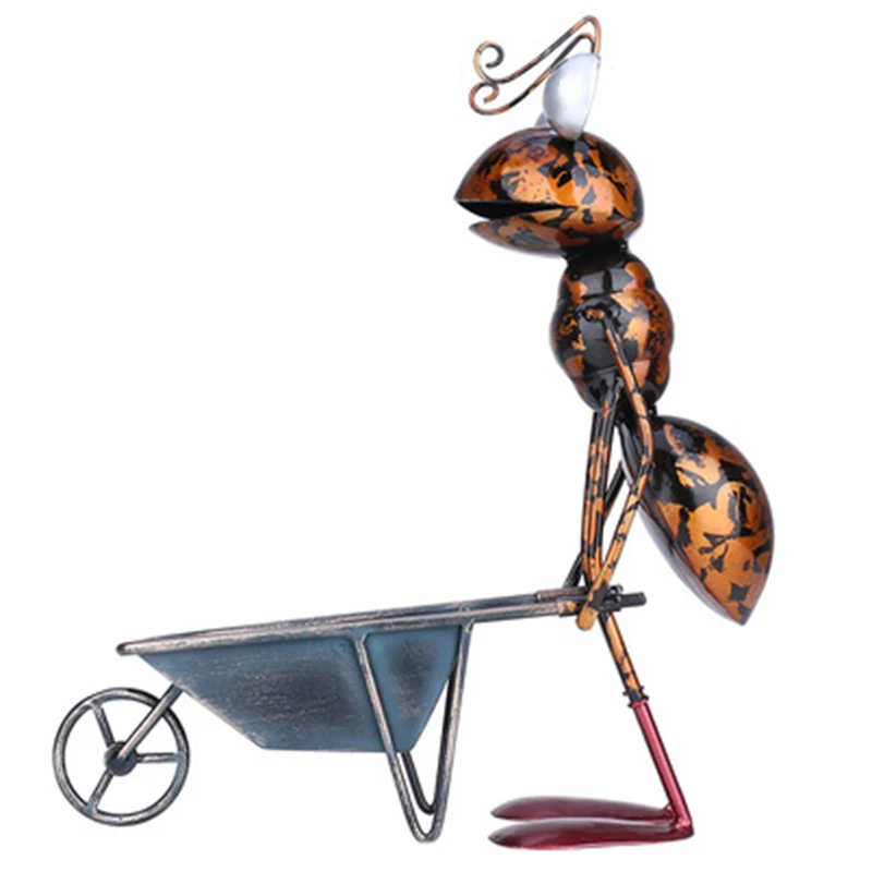 

Украшение для сада с муравьями, железная декорация для сада, для улицы со съемным ведром, брелок для хранения-C