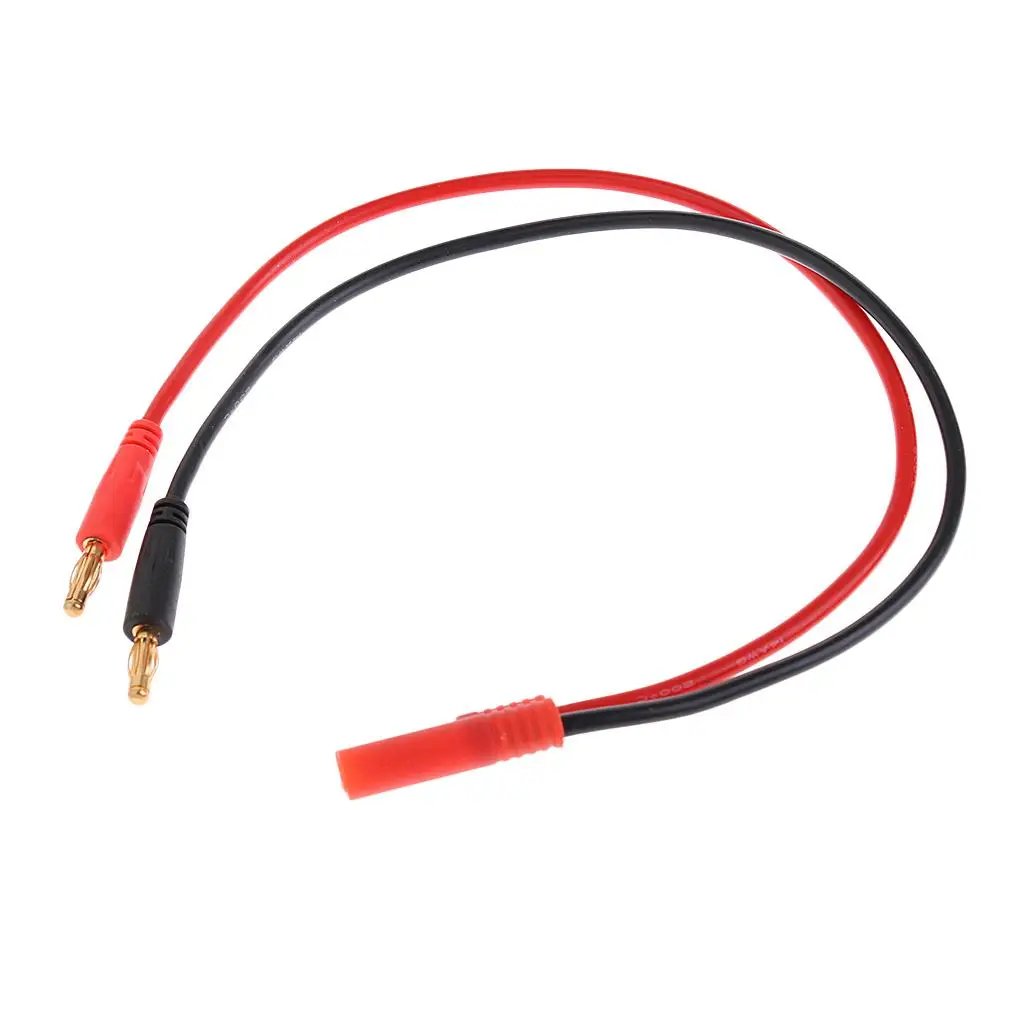 

HXT 4mm Charging Connector to 4mm Banana Plug Cable Battery 14AWG 300mm