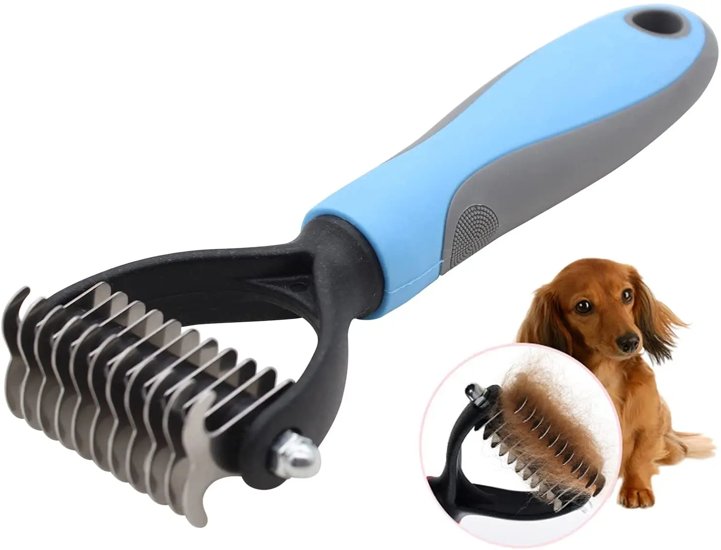 

Инструменты для ухода за домашними животными 1 шт. профессиональная расческа для вычесывания нижнего пальто грабли для удаления свободных ...