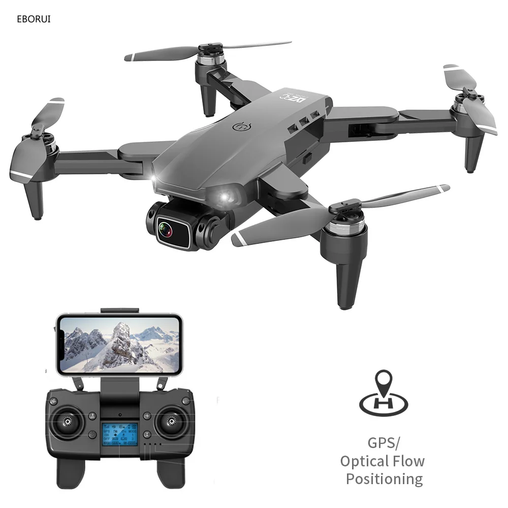 Квадрокоптер EBORUI G21 складной, бесщеточный GPS Дрон, Wi-Fi FPV 4K HD камера, функция GPS возврата, двойная камера, оптический поток, RTF