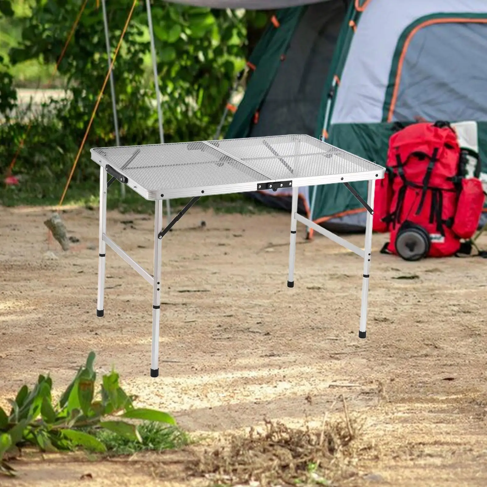 Складной стол небольшого размера из прочного алюминиевого сплава для