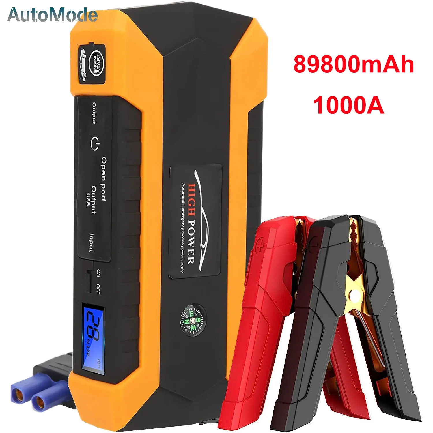 

Car Jump Starter 89800mAh 1000A Power Bank 12V High-power Automobile Emergency Starting Power Supply For Diesel Gasoline Vehicle