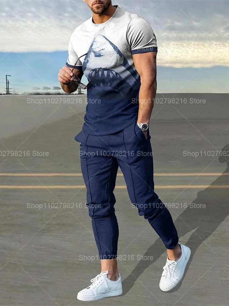 

Мужские спортивные костюмы, брюки, летняя мужская футболка с коротким рукавом, брюки, комплекты из 2 предметов, футболки оверсайз, спортивные брюки, костюмы, мужская одежда