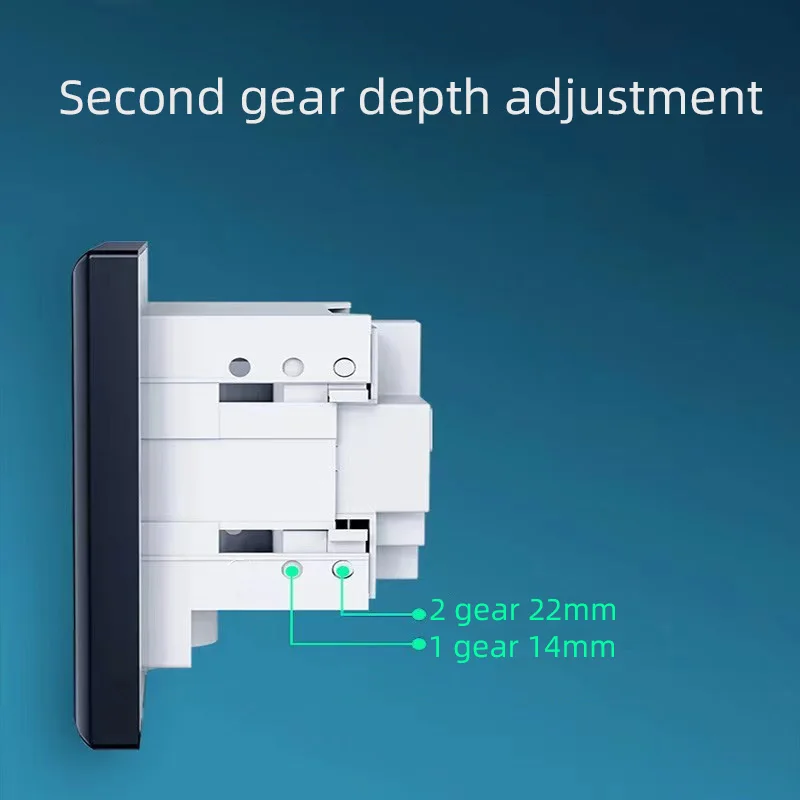 Европейская универсальная настенная розетка скрытая многорозетка французская