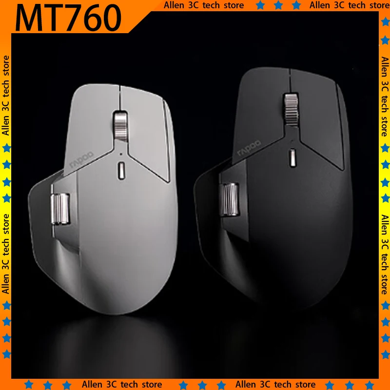 Оригинальная беспроводная мышь Rapoo Mt760 с 3 режимами магнитный индукционный ролик