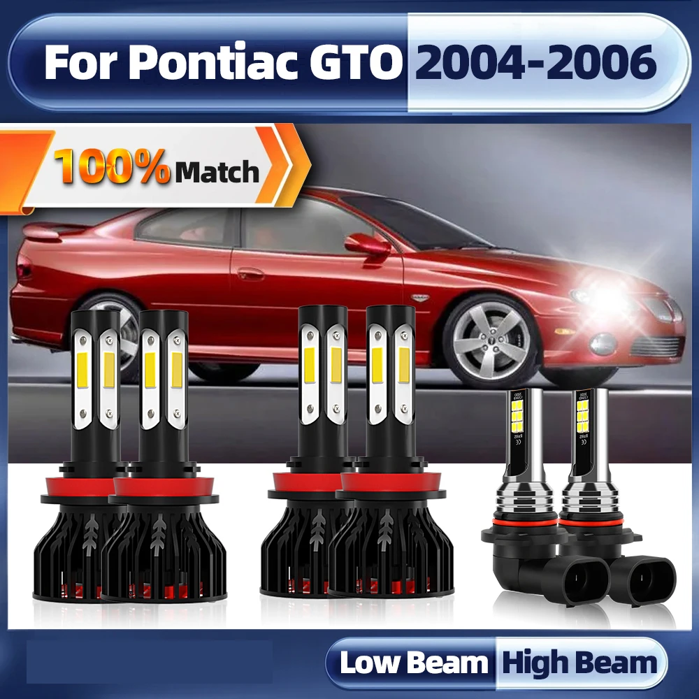 

360 Вт 9006 лм H11 автомобильная лампа головного света 6000 HB4 Turbo противотуманная фара 2004 K белый 12 В Canbus Автомобильная фонарь для Pontiac GTO 2005 2006
