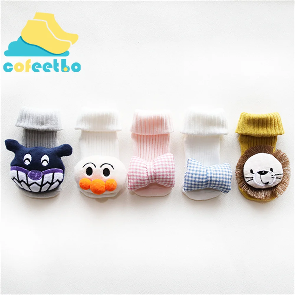 

Cartoon Anti Slip Baby Floor Socks Soft Breathable for Newborn Infant Toddler Autumn Winter Warm Cotton Cute Child Socks