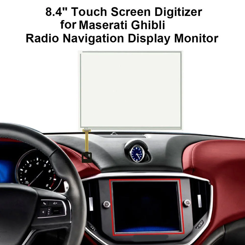 

8.4" Touch Screen Glass Digitizer LAJ084T001A For Maserati Ghibli 2014-2017 Radio Navigation Monitor 68212905AA 670007290