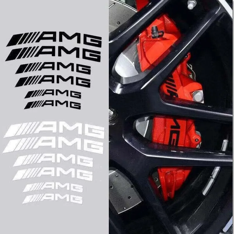 

Наклейки для AMG, набор из 6 изогнутых и прямых наклеек на тормозной суппорт