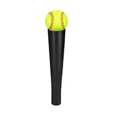 Baseball Practice Tee Ball Stand Top Tube Rubber Topper Portable Replacement Batting Tee Topper Training Holder Batting Trainer