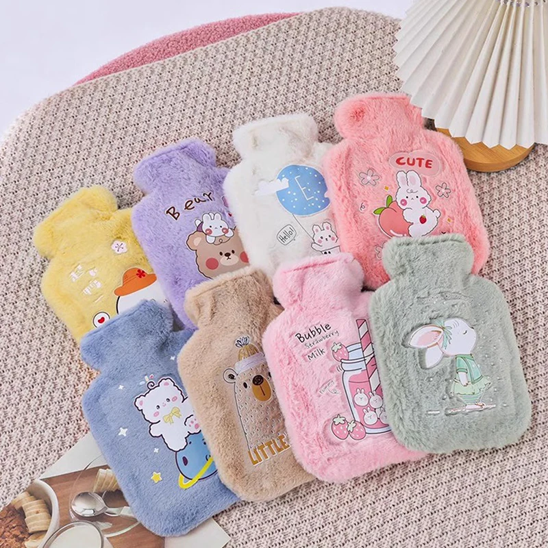 500 мл мягкая плюшевая грелка для рук зимняя милая кавайная бутылка воды девочек