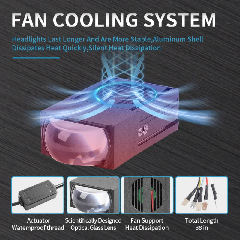 2 5-дюймовый двухсветодиодный проектор автомобильная решетка прожектор 9-60 В