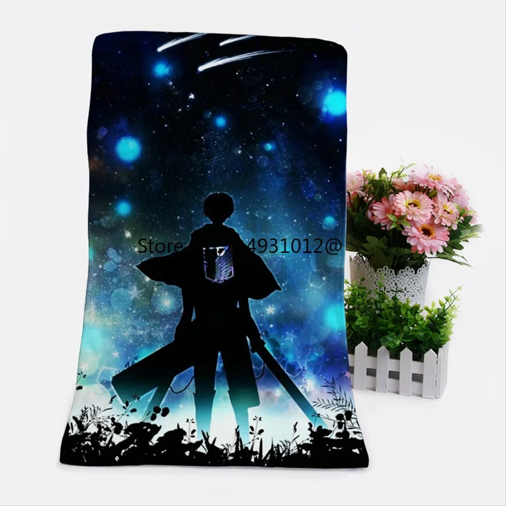 

2023 Anime Attack on Titan Beach Towels Kids Sand Proof Pool Water Swimming Towels Bath Quick Dry Washcloth 70x140cm