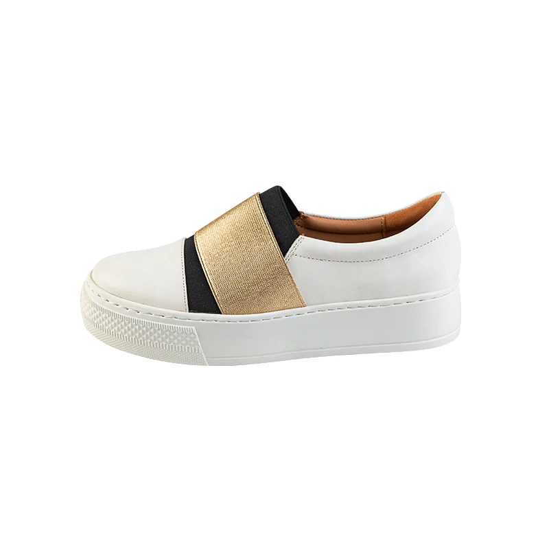 Deerskin Thick Bottom Skateboard Leisure Versatile Genuine Leather Slip On Loafers Women Shoes Sneaker 0712