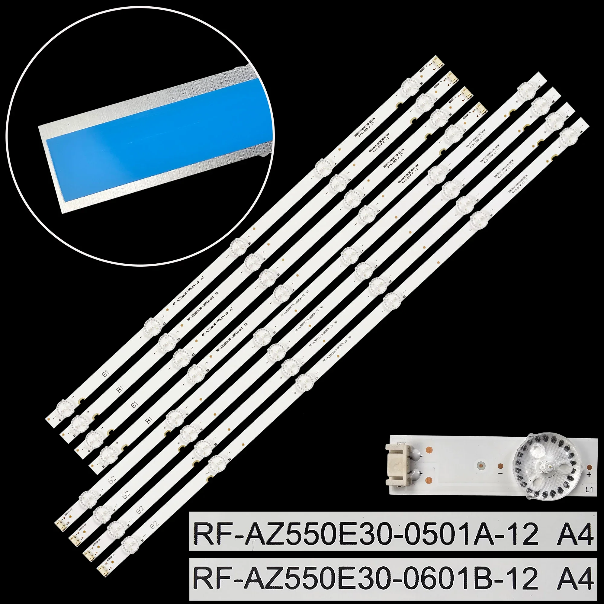 Светодиодная лента заднего света для LC550EGJ AZ550E30 55L3750VM 55U5A 55LJ540V 55E388G RF-AZ550E30-0601B-20