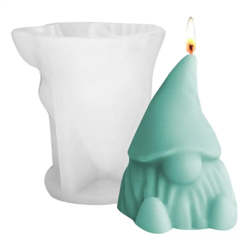 

Dwarf Santa Decoration 3D Candle Mould DIY Candle Epoxy Mold Handmade Candles Aroma Wax Soap Molds Christmas Home Decorations