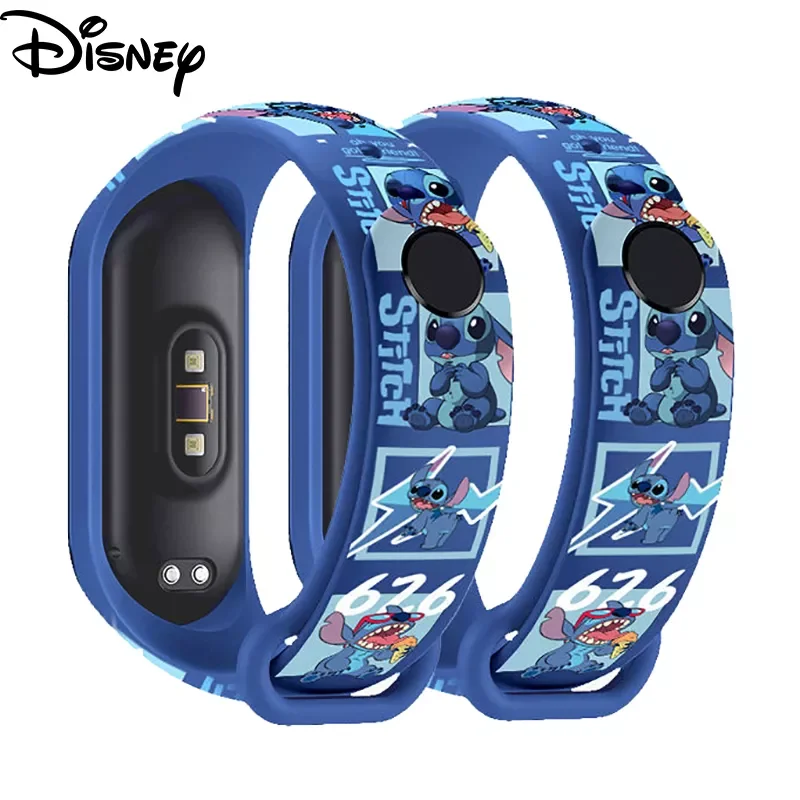 

Disney Mickey Stitch Strap for Xiaomi Band 6 5 4 for Xiaomi Strap for Mi Band 5 NFC Silicone Wristband Bracelet Replacement