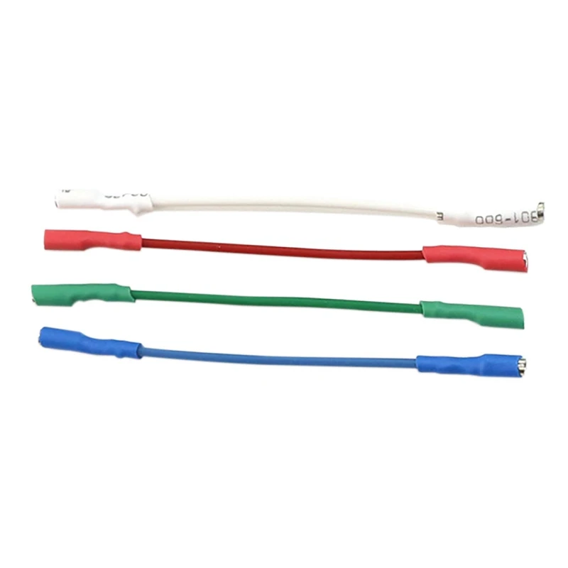 Turntable Phonograph Lead Headshell Stereo Cartridge Record Player Headshell Wires 4Pcs For Record Player Replacement