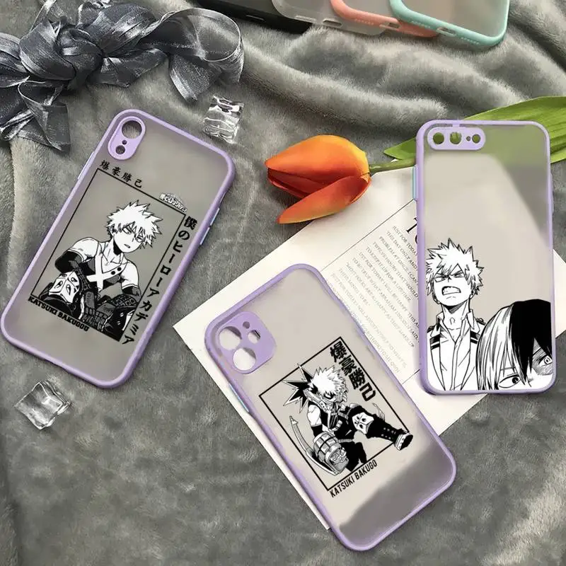 

Bakugou Katsuki hunter x hunter anime manga Phone Case matte transparent For iphone 7 8 11 12 13 plus mini x xs xr pro max cover