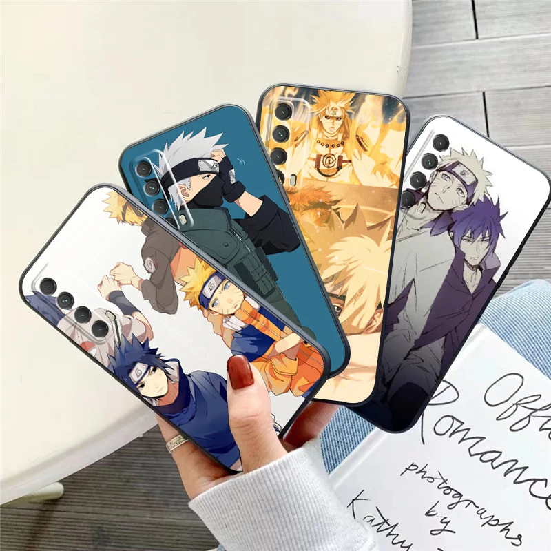 

Japan NARUTO Anime Phone Case For Huawei P Smart Z 2019 2021 P20 P20 Lite Pro P30 Lite Pro P40 P40 Lite 5G Liquid Silicon Soft