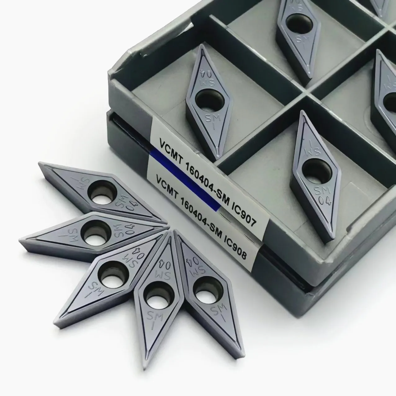

VCMT160404 VCMT160408 SM IC907 IC908 carbide insert VCMT 160404 160408 SM IC907 IC908 CNC lathe turning tool, stainless steel