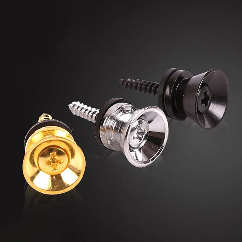 

1pc Guitar Strap Lock Locking Pegs Pin Metal End Strap Button for Acoustic Classical Electric Bass Guitar Ukulele Guitarra Part