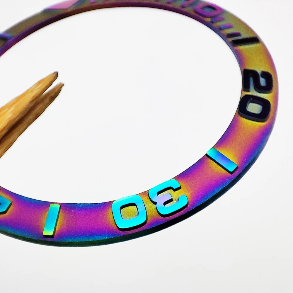 38mm ceramic Colorful colors bezel inset ring 40mm watch case accessories watch scale insert replacement parts watch MOD