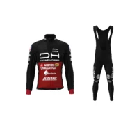 winter fleece thermal 2022 drone hopper androni team cycling jersey long sleeve bicycle clothing with bib pants ropa ciclismo