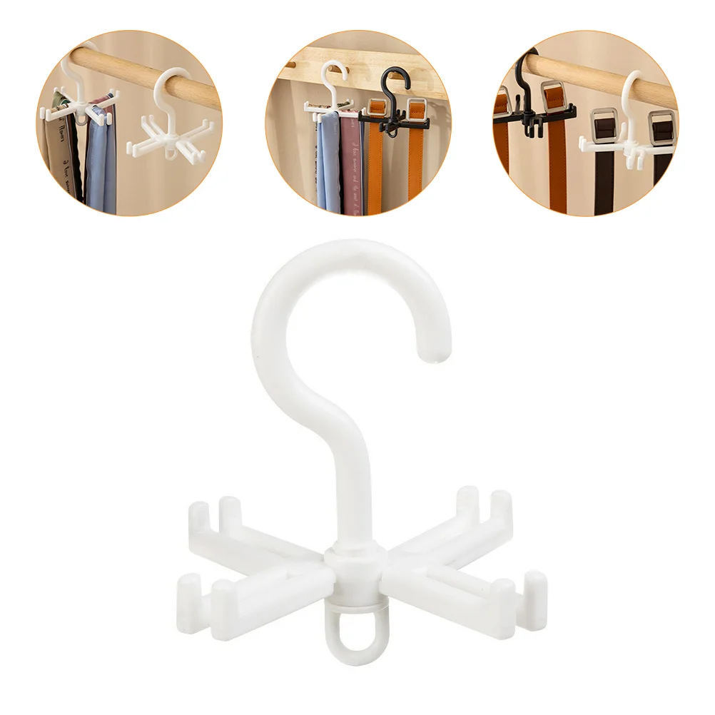 

Closet Rack Hanger Organizer Clothes Scarf Belt Hanging Tie Socks Hangers Purse Rotating Hook Pants Space Saving Wardrobe