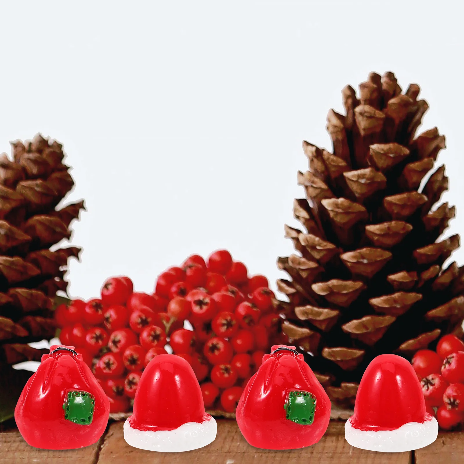 Рождественские маленькие фигурки украшения изделия из смолы оленей