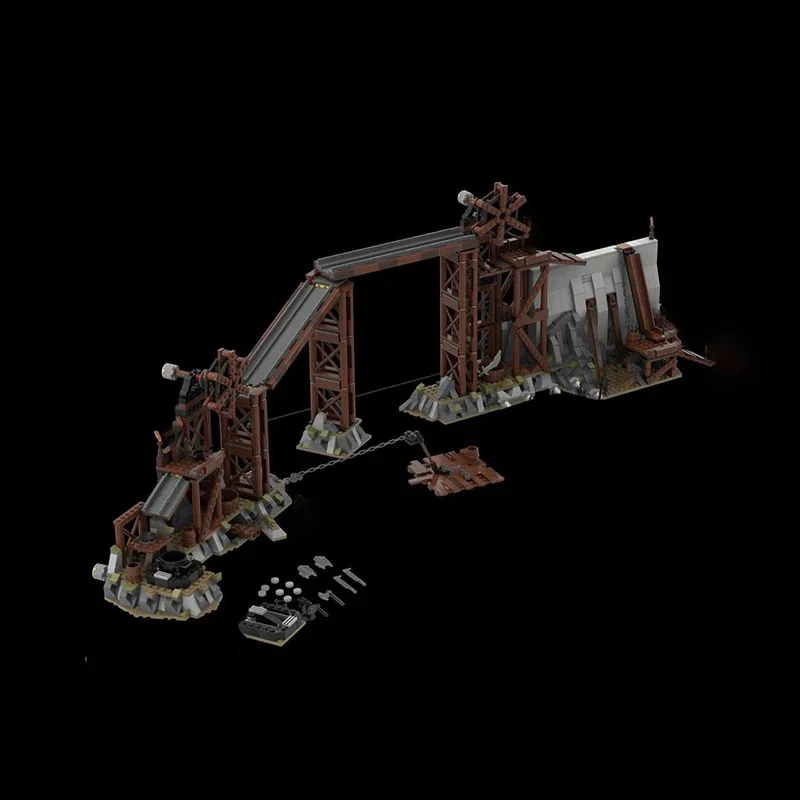 Волшебные кольца строительные блоки Moc для сцены фильма модель Orc Forge